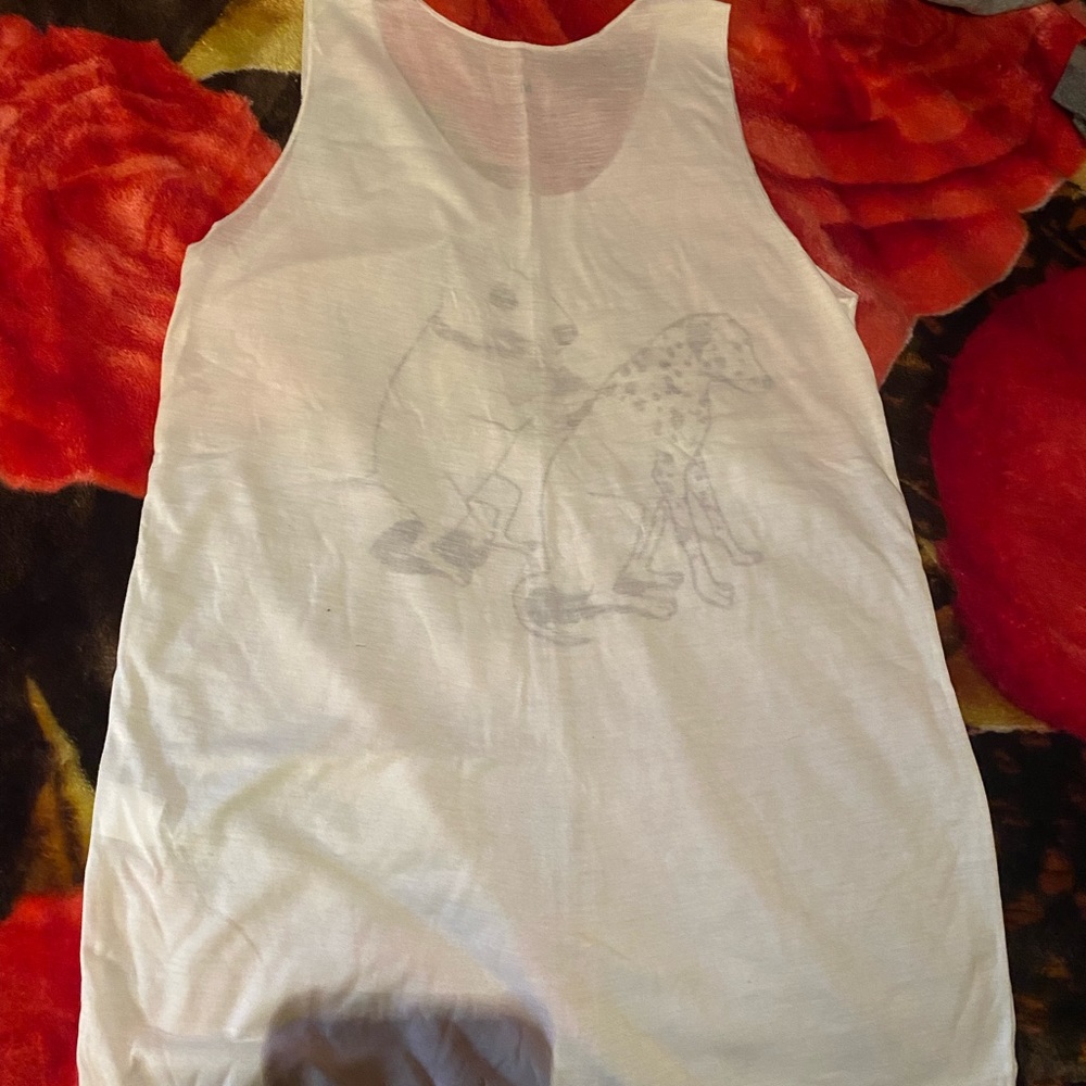 Cream tank top